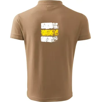 Pánská košile Turistická značka - žlutá - Polokošile pánská Pique Polo 203 - 4XL ( Písková )