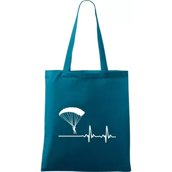 Paragliding EKG - Taška bavlněná - 42 x 38 cm ( Petrolejová )