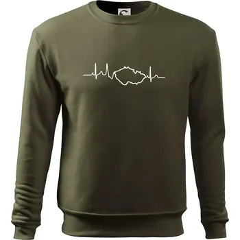 Chlapecké tričko EKG Česká republika - Mikina Essential dětská - 158 cm/12 let ( Military )