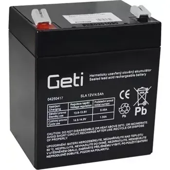 Záložní baterie Geti baterie olověná 12V 4.5Ah 04250417