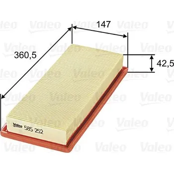 Vzduchový filtr Vzduchový filtr VALEO 585252