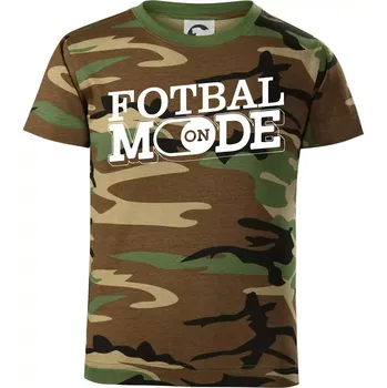 Chlapecké tričko Fotbal mode - Dětské maskáčové triko - 134 cm/8 let ( Hnědý maskáč )