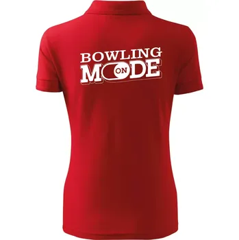 Pánská košile Bowling mode - Polokošile dámská Pique Polo - 3XL ( Červená )