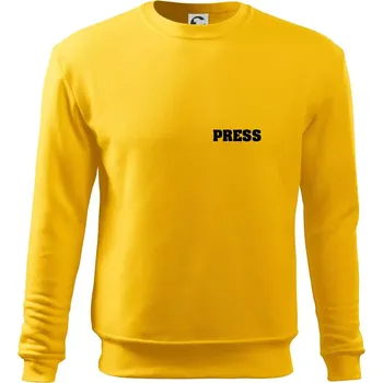 Pánská mikina Novinář nápis - Press - Mikina Essential pánská - L ( Žlutá )