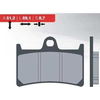 Brzdová destička BRENTA brzdové destičky KH252 / KH380 (organické) (BRENTA brzdové destičky KH252 / KH380 (organické))