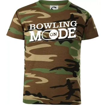 Chlapecké tričko Bowling mode - Dětské maskáčové triko - 146 cm/10 let ( Hnědý maskáč )