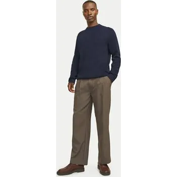 Pánský svetr Jack & Jones Svetr Merino 12216817 Tmavomodrá Regular Fit XL