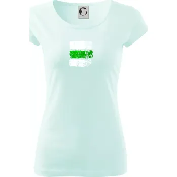 Dámské tričko Turistická značka - zelená - Dámské triko Pure - XS ( Frost )