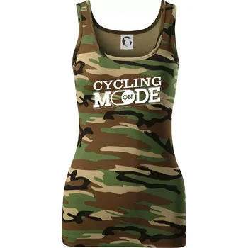 Cycling mode - Dámské Maskáčové tílko - L ( Hnědý maskáč )