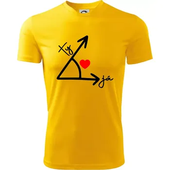 Chlapecké tričko Matematika láska - Dětské triko sportovní (dresovina) - 134 cm/8 let ( Žlutá )