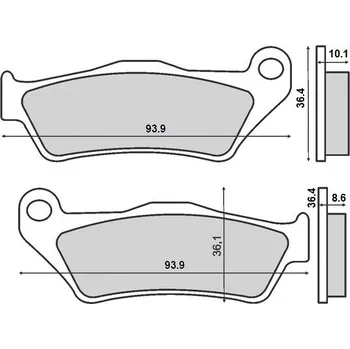 Brzdová destička BRENTA brzdové destičky KH363 (organické) BMW (BRENTA brzdové destičky KH363 (organické) BMW)