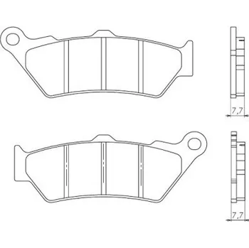 Brzdová destička BRENTA brzdové destičky KH209 sintrované barva zlatá (FT 4090) (BRENTA brzdové destičky KH209 sintrované barva zlatá (FT 4090))