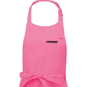 Kuchyňská zástěra Novinář nápis - Fotograf - Pánská zástěra na vaření - Univerzální velikost ( Růžová )