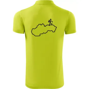 Pánská košile Slovenský turista - Polokošile Victory sportovní (dresovina) - 3XL ( Limetková )