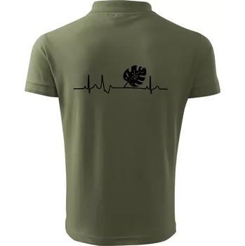 Pánská košile EKG Monstera - Polokošile pánská Pique Polo 203 - 5XL ( Khaki )