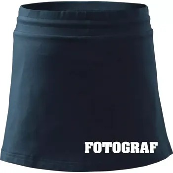 Dámská sukně Novinář nápis - Fotograf - Sportovní sukně - two in one - XL ( Námořní modrá (velmi tmavá - téměř černá) )