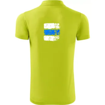 Pánská košile Turistická značka - modrá - Polokošile Victory sportovní (dresovina) - L ( Limetková )