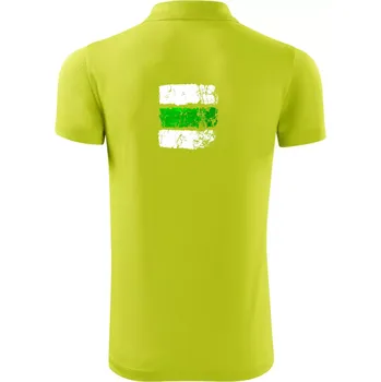 Pánská košile Turistická značka - zelená - Polokošile Victory sportovní (dresovina) - XL ( Limetková )