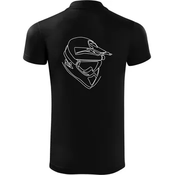 Pánská košile Helma, přilba jednim tahem - Polokošile Victory sportovní (dresovina) - 3XL ( Černá )