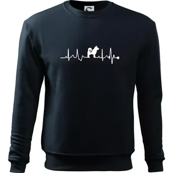 Chlapecké tričko Shiba-Inu EKG - Mikina Essential dětská - 146 cm/10 let ( Námořní modrá (velmi tmavá - téměř černá) )