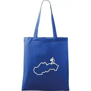 Nákupní taška Slovenský turista - Taška bavlněná - 42 x 38 cm ( Královská modrá )