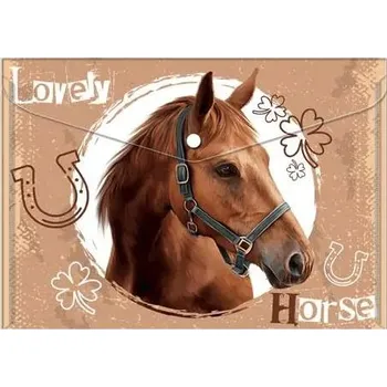 Junior Plastová složka psaníčko A4 koně Lovely Horse