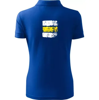 Turistická značka - žlutá - Polokošile dámská Pique Polo - 3XL ( Královská modrá )