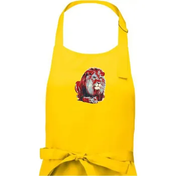 Kuchyňská zástěra Lev vintage - Dámská zástěra na vaření - Univerzální velikost ( Žlutá )