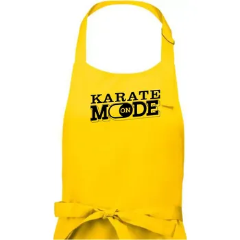 Kuchyňská zástěra Karate mode - Dámská zástěra na vaření - Univerzální velikost ( Žlutá )