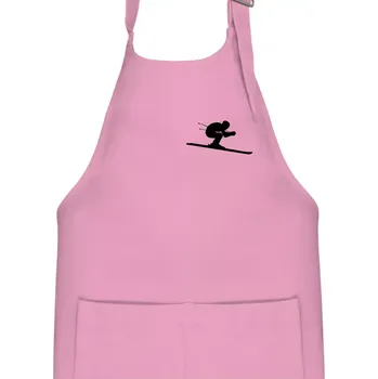Kuchyňská zástěra Sjezdař prso - Dětská zástěra na vaření - Univerzální velikost ( Růžová )