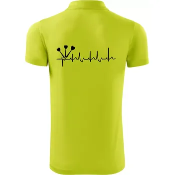 Pánská košile EKG šipky - Polokošile Victory sportovní (dresovina) - 2XL ( Limetková )