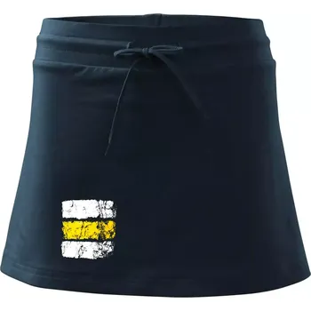 Dámská sukně Turistická značka - žlutá - Sportovní sukně - two in one - XL ( Námořní modrá (velmi tmavá - téměř černá) )