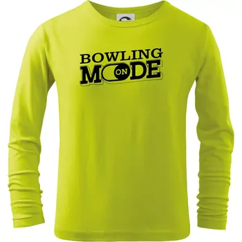 Dětská móda Bowling mode - Triko dětské Long Sleeve - 104-110cm / 3-4 roky ( Limetková )