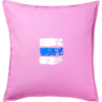 Polštář Turistická značka - modrá - Polštář 50x50 - 50x50 - Pouze potah ( Růžová )
