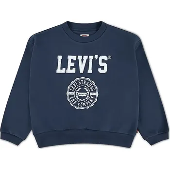 Pánská mikina Dětská mikina Levi's COLLEGIATE CREW 3EN514 námořnická modř 59X, vel. 110