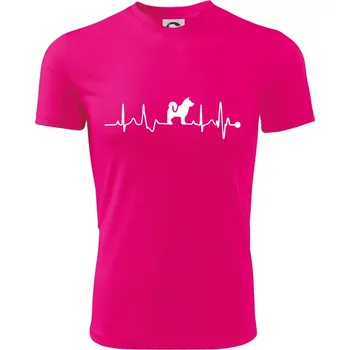 Shiba-Inu EKG - Dětské triko sportovní (dresovina) - 158 cm/12 let ( Neon Pink )