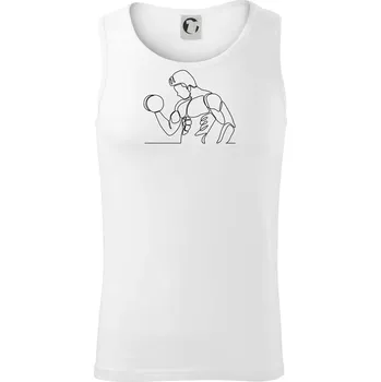 Fitness muž jedním tahem - Tílko pánské Core - XL ( Bílá )
