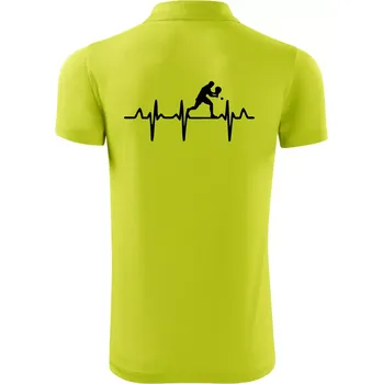 Pánská košile EKG stolní tenista stojící - Polokošile Victory sportovní (dresovina) - S ( Limetková )