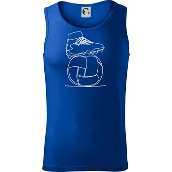 Fotbalový míč kopačka jedním tahem - Tílko pánské Core - 2XL ( Královská modrá )