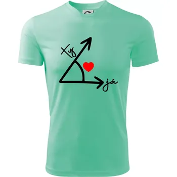 Chlapecké tričko Matematika láska - Dětské triko sportovní (dresovina) - 122 cm/6 let ( Mátová )