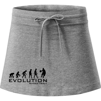 Dámské oblečení Evoluce Basketball - Sportovní sukně - two in one - XS ( Tmavě šedý melír )