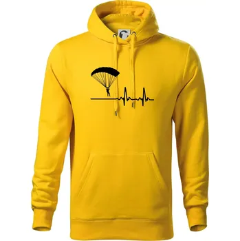 Pánská mikina Paragliding EKG - Mikina pánská Cape s kapucí - L ( Žlutá )
