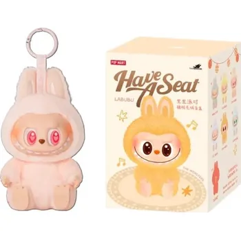 plyšák Plyšová figurka ve stylu Labubu - růžový Dada (V2 Have a Seat edition)