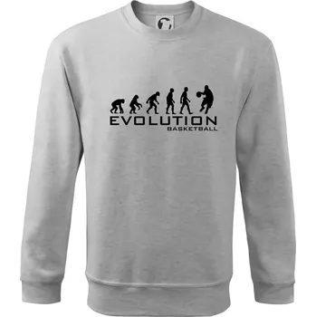 Chlapecké tričko Evoluce Basketball - Mikina Essential dětská - 146 cm/10 let ( Světlešedý Melír )