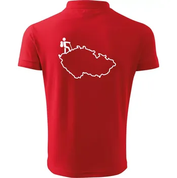 Pánská košile Český turista - Polokošile pánská Pique Polo 203 - 3XL ( Červená )