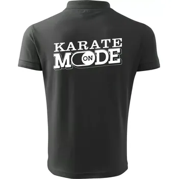 Pánská košile Karate mode - Polokošile pánská Pique Polo 203 - 4XL ( Tmavá břidlice (šedá se zeleným nádechem) )