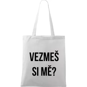 Zásnuby - Taška bavlněná - 42 x 38 cm ( Bílá )