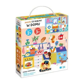 Puzzle Puzzle Co robimy w domu 2+ 3+ CzuCzu (Brožovaná)
