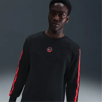 Pánský svetr Nike City Crew Sn61 Black/Red S