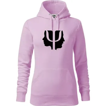 Dámská mikina Psychologie hlavy - Mikina dámská Cape s kapucí - S ( Orchid )